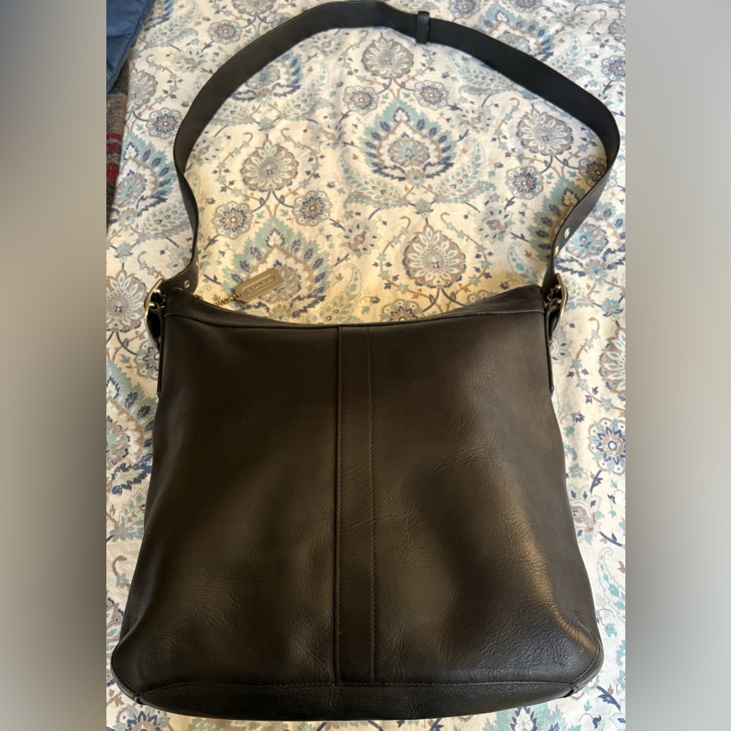 Vintage Coach Leather Legacy Crossbody Black Bag